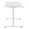 OSP Home Furnishings - Primo 48" Sit-to-Stand Elec Desk - White Finish