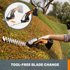 Worx WG801 20V Power Share Cordless 4" Shear and 8" Shrubber Trimmer (Battery & Charger Included) - Black