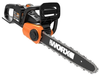 Worx WG384 40V Power Share 14" Cordless Chainsaw w/ Auto-Tension (2x20V) (Two 2.0Ah Batteries & Charger Included) - Black