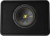 KICKER - CompC Loaded Enclosures Single-Voice-Coil 4-Ohm Subwoofer - Black