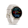 Garmin - Venu 3S GPS Smartwatch 41 mm Fiber-reinforced polymer - Stainless Steel and Ivory