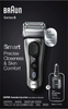 Braun - Series 8 8457cc Electric Foil Shaver with Precision Beard Trimmer, Galvano Sliver - Silver