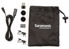 Saramonic - Lavalier Mic w/ USB-C Output, 6.6' Cable & USB Adapter for Mobile Devices & Computers