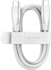 Insignia™ - 4' USB-C to USB-C Charge-and-Sync Cable with Braided Jacket - White