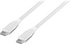 Insignia™ - 4' USB-C to USB-C Charge-and-Sync Cable with Braided Jacket - White