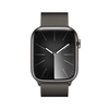 Apple Watch Series 9 GPS + Cellular 45mm Graphite Stainless Steel Case with Graphite Milanese Loop - Graphite