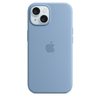 Apple - iPhone 15 Silicone Case with MagSafe - Winter Blue