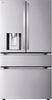 LG - 28.6 Cu. Ft. French Door Smart Refrigerator with Full-Convert Drawer - Stainless Steel