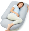 Momcozy - U Shaped Cooling Fabric Pregnancy Pillow - Gray