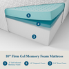 Lucid Comfort Collection - 10-inch Firm Memory Foam Mattress - Queen - White