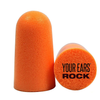 3M - 12-Pack Foam Earplugs with Black Laser-engraved keychain container - Neon Yellow/Orange