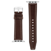 WITHit - Men's Smooth Leather Band for Apple Watch 42/44/45/Ultra (49mm) - Brown