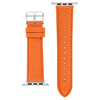 WITHit - Men's Lizard Grain Pattern Leather Band for Apple Watch 42/44/45/Ultra (49mm) - Orange