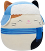 Jazwares - Squishmallows 16" Plush - Holiday Cat in Blue Scarf - Cam