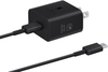 Samsung - 25W Super Fast Charging Wall Charger with USB-C Cable - Black