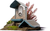 Bird Buddy - Smart Bird Feeder with Solar Roof - Blue