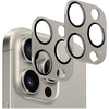 SaharaCase - ZeroDamage Camera Lens Protector for Apple iPhone 15 Pro and iPhone 15 Pro Max (2-Pack) - Titanium