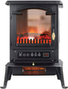 Lifesmart - 3 Sided Flame View Infrared Heater Stove - Black