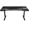 Arozzi - Arena Ultrawide Curved Gaming Desk - Gunmetal Galazy