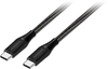 Insignia™ - 10’ 60W USB-C to USB-C Charge-and-Sync Braided Cable - Black