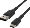 Belkin - BoostCharge Braided USB-C to USB-A Cable 6.6ft - Black