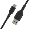 Belkin - BoostCharge Braided USB-C to USB-A Cable 6.6ft - Black