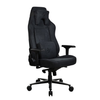 Arozzi - Vernazza Series Top-Tier Premium XL Supersoft Upholstery Fabric Gaming Chair - Pure Black