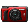 Olympus - OM SYSTEM TG-7 4K Video 12 Megapixel Waterproof Compact Camera - Red