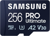 SAMSUNG PRO Ultimate + Adapter 256GB microSDXC Memory Card, Up-to 200 MB/s, UHS-I, C10, U3, V30, A2