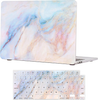 SaharaCase - Hybrid-Flex Arts Case for Apple MacBook Air 13.6" M2 Chip Laptops - Marble Blue