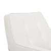 Serta - Ashland Bonded Leather & Memory Foam Home Office Chair - White