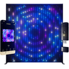 Twinkly Lightwall 1120 RGB LED 9' x 8.6' with Stand and Music Accessory - Black