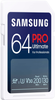 Samsung - PRO Ultimate Full Size 64GB SDXC Memory Card, Up to 200 MB/s, UHS I, C10, U3, V30, A2 (MB SY64S/AM)