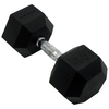 Inspire Fitness 45LB Rubber Dumbbell - Black