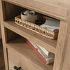 Sauder - Aspen Post Single Ped Desk Pmo - Prime Oak