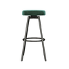 Walker Edison - 2-Piece Transitional Glam Swivel-Seat Barstool Set - Emerald