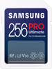 Samsung - PRO Ultimate Full Size 256GB SDXC Memory Card, Up to 200 MB/s, UHS I, C10, U3, V30, A2 (MB SY256S/AM)