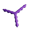 Tenikle - PRO Bendable Suction Cup Tripod Mount - Purple