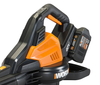 WORX - 40V Power Share 4.0Ah Cordless Leaf Blower/Vac/Mulcher (Batteries & Charger Included) - Black