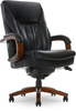 La-Z-Boy - Edmonton Big and Tall Bonded Leather Executive Office Chair - Black