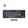 Keychron - K8 Pro Red Switch Mechanical Keyboard Mac or PC - Black