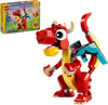 LEGO - Creator 3 in 1 Red Dragon 3 in 1 Animal Toy Set 31145