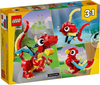 LEGO - Creator 3 in 1 Red Dragon 3 in 1 Animal Toy Set 31145
