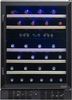 NewAir - 24” Built-in 46 Bottle Factory Refurbished Dual Zone Compressor Wine Fridge in Black - Black