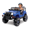 Snow Joe - 24-Volt Ride-On Kids Truck W/ Parental Remote and Snow Plow - Blue