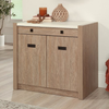 Sauder - 2-Door Library Cabinet in Brushed Oak - Brushed Oak™