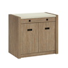 Sauder - 2-Door Library Cabinet in Brushed Oak - Brushed Oak™