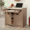 Sauder - 2-Door Library Cabinet in Brushed Oak - Brushed Oak™