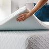 Lucid Comfort Collection - 3" Twin XL Gel Memory Foam Topper with Cover - White