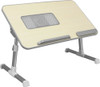 Aluratek - Adjustable Ergonomic Laptop Cooling Table with Fan
